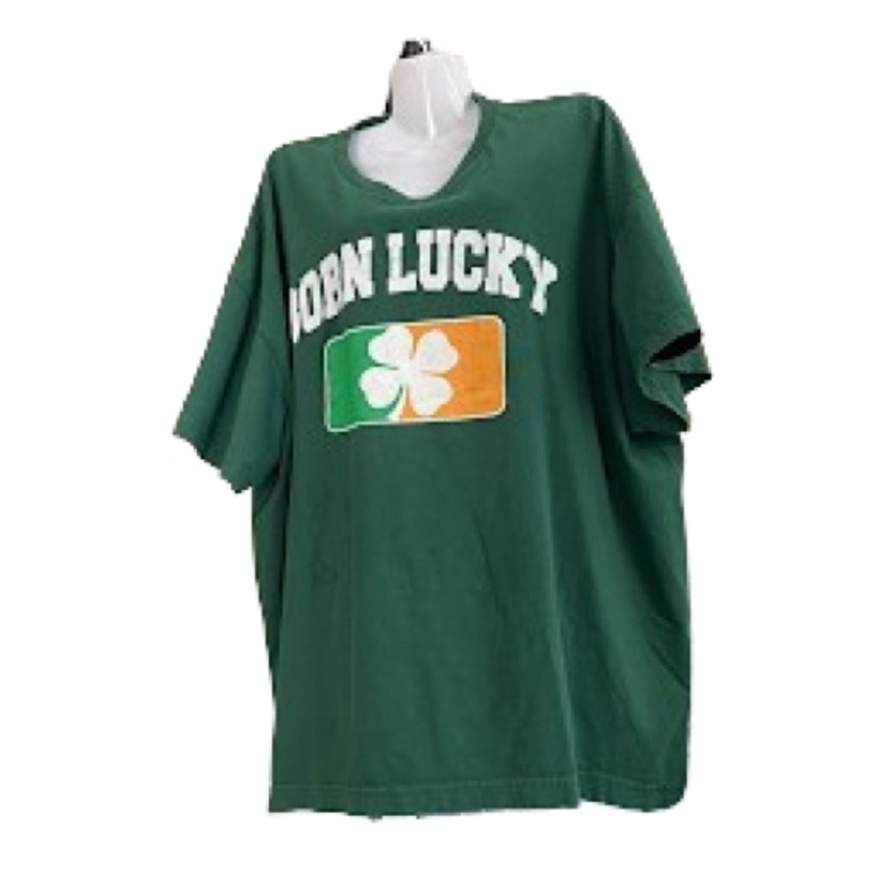 🍀Unisex Born Lucky Tee - Picture 8 of 8